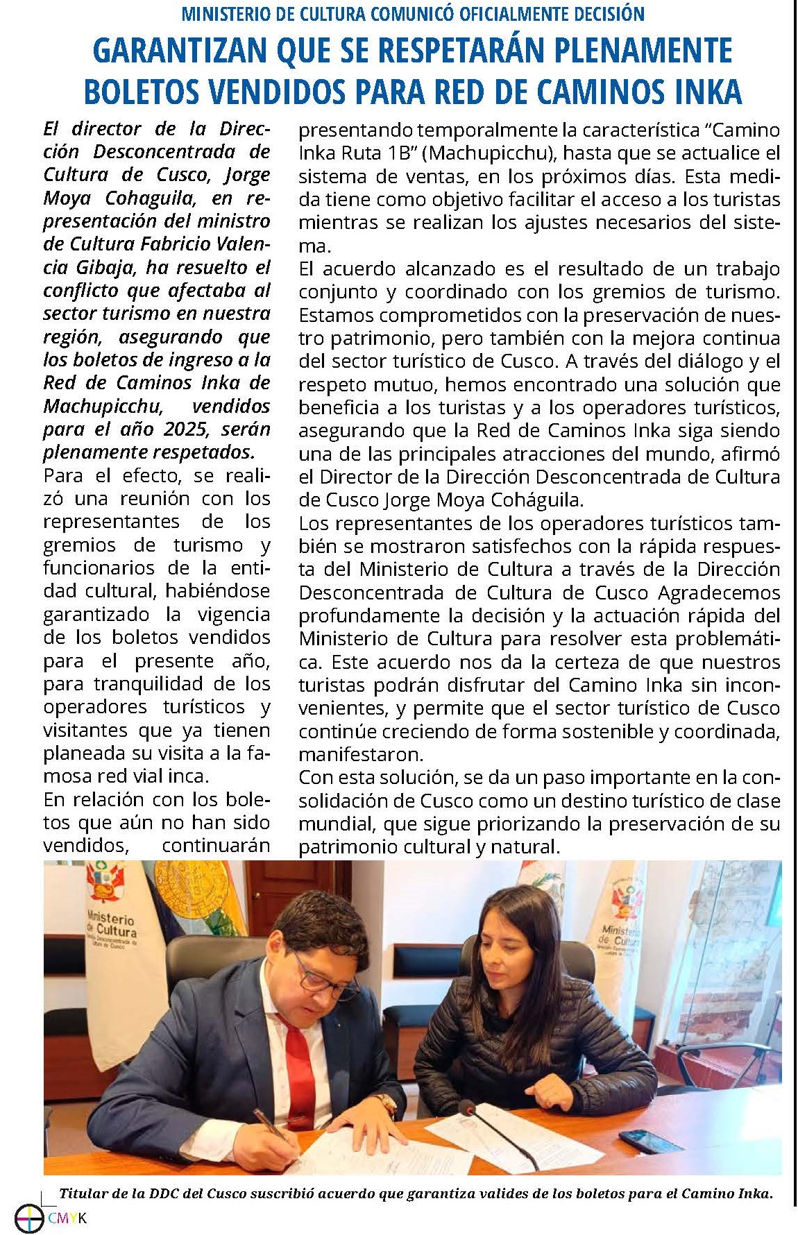 GARANTIZAN QUE SE RESPETARÁ BOLETOS VENDIDO PARA CAMINO INCA