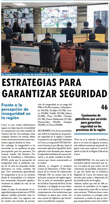 ESTRATEGIAS PARA GARANTIZAR SEGURIDAD
