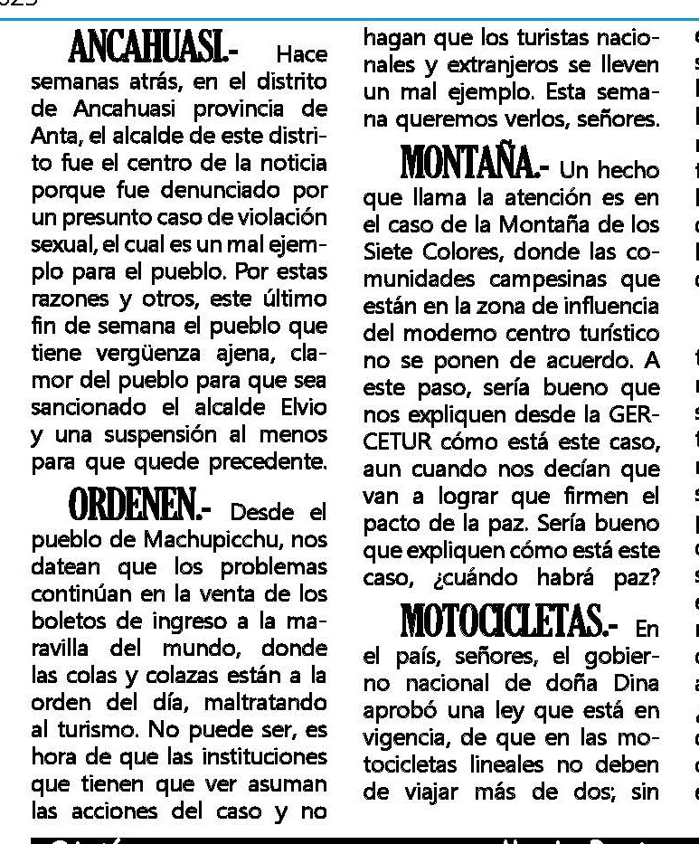 IMPLEMENTARÁN SEIS ACCESOS PARA INGRESAR A MACHU PICCHU
