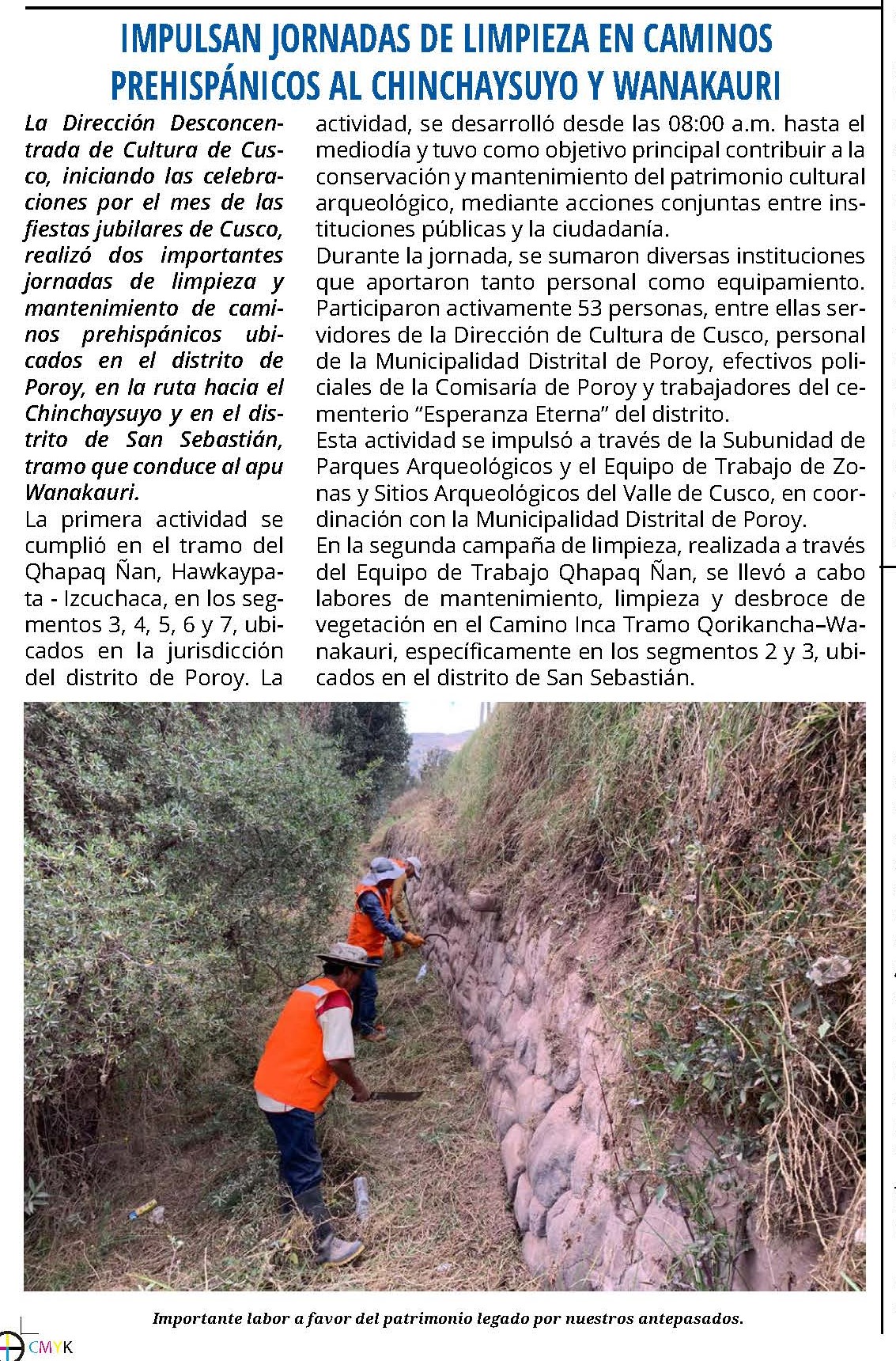 SE LANZA OFICIALMENTE EL APU WANAKAURI RAYMI 2025