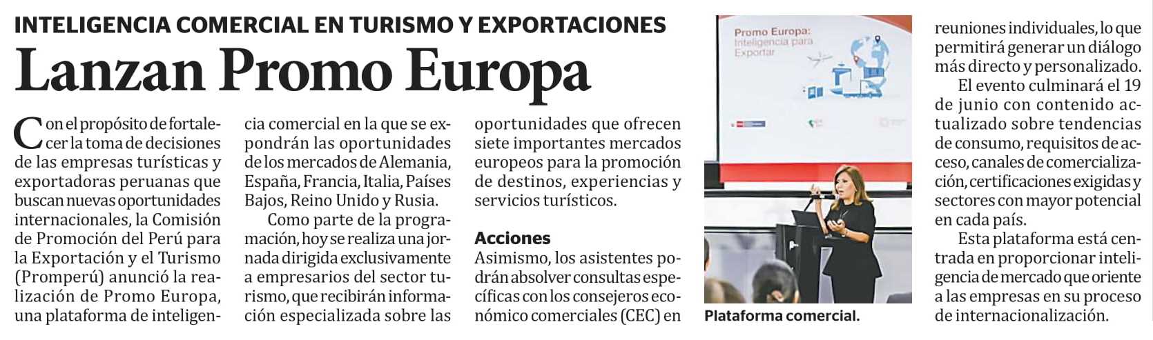 LANZAN PROMO EUROPA