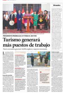 TURISMO GENERARÁ MÁS PUESTOS DE TRABAJO