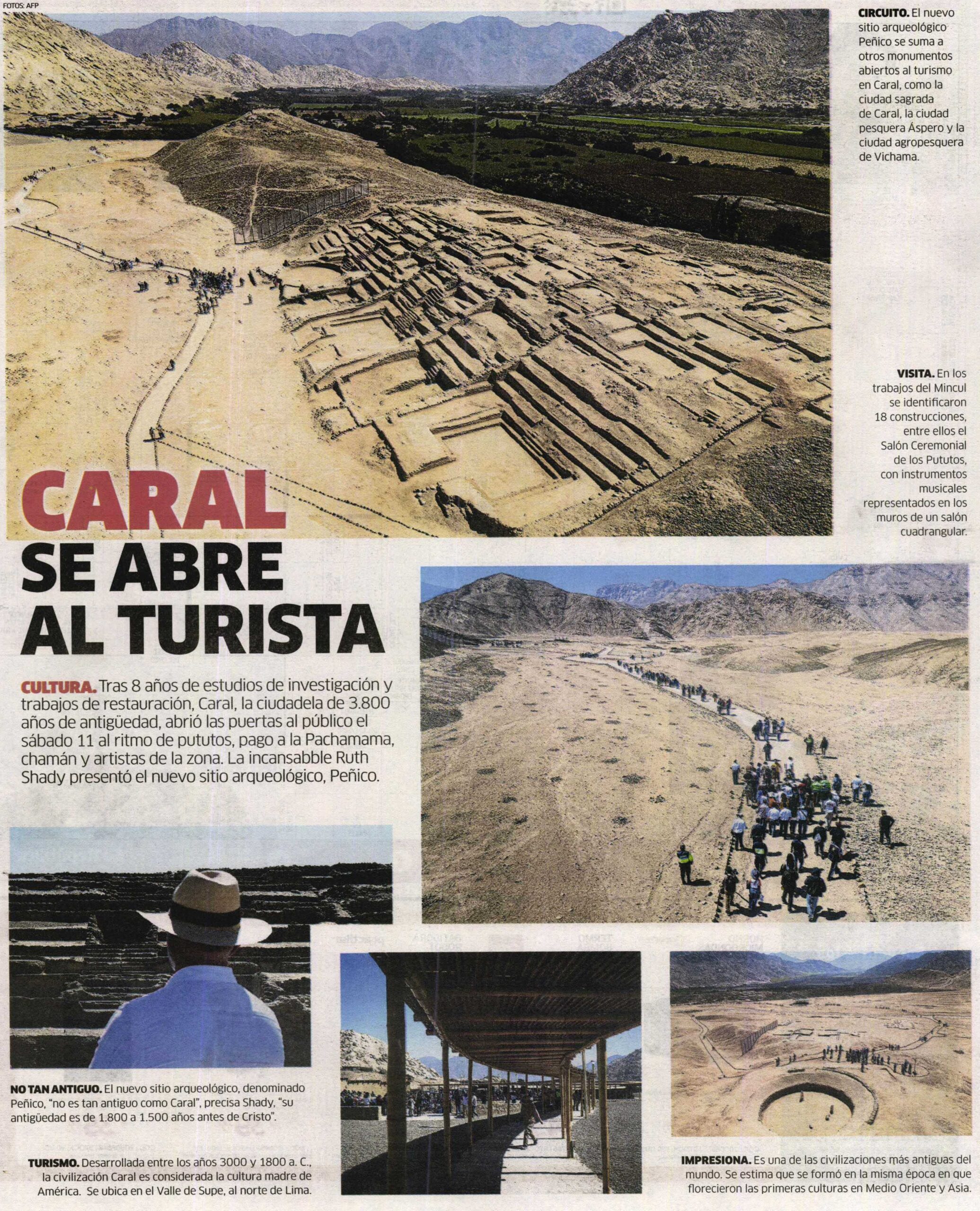CARAL SE ABRE AL TURISTA