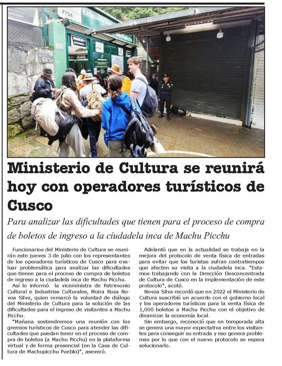 ACTUALIZARÁN EL PLAN MAESTRO DE MACHU PICCHU