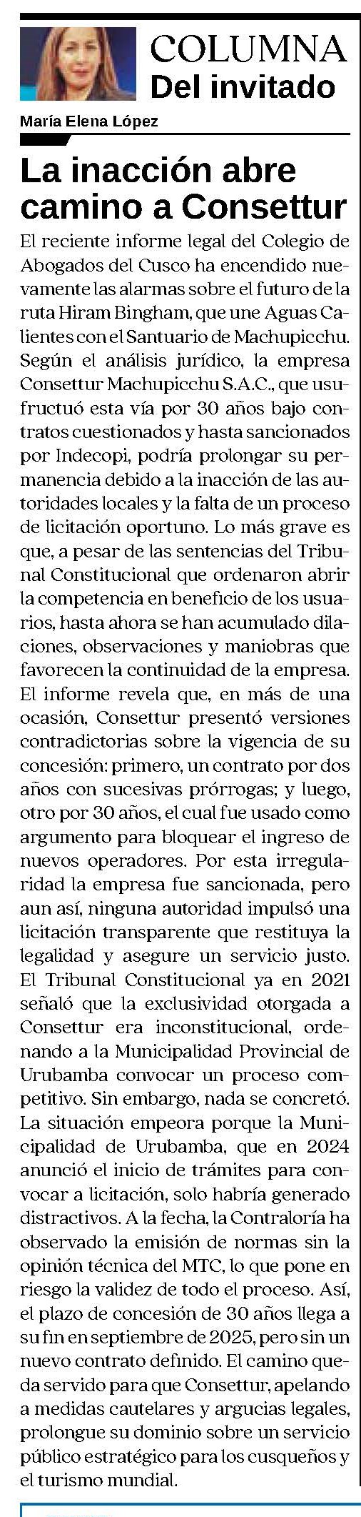 INTERPONDRÁN MEDIDA DE CUMPLIMIENTO AL MTC