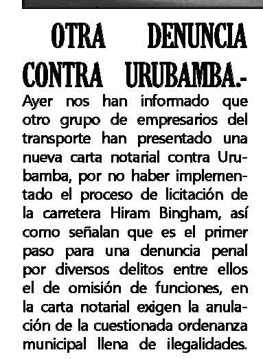 ABOGADO PENALISTA AARON MEDINA SOBRE ALCALDE DE URUBAMBA