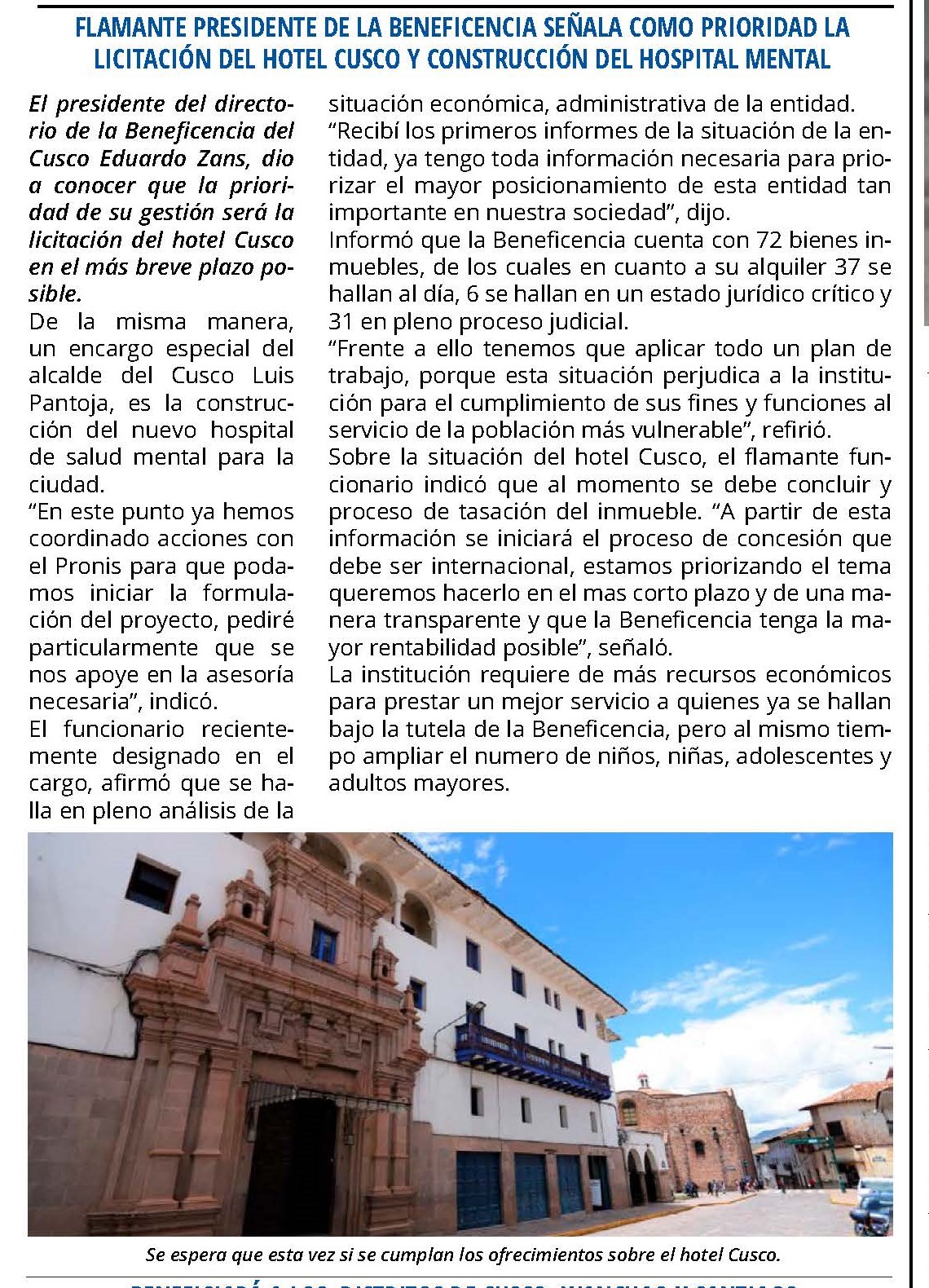 DENUNCIAN RESISTENCIA PARA DEMOLER EL HOTEL SHERATON
