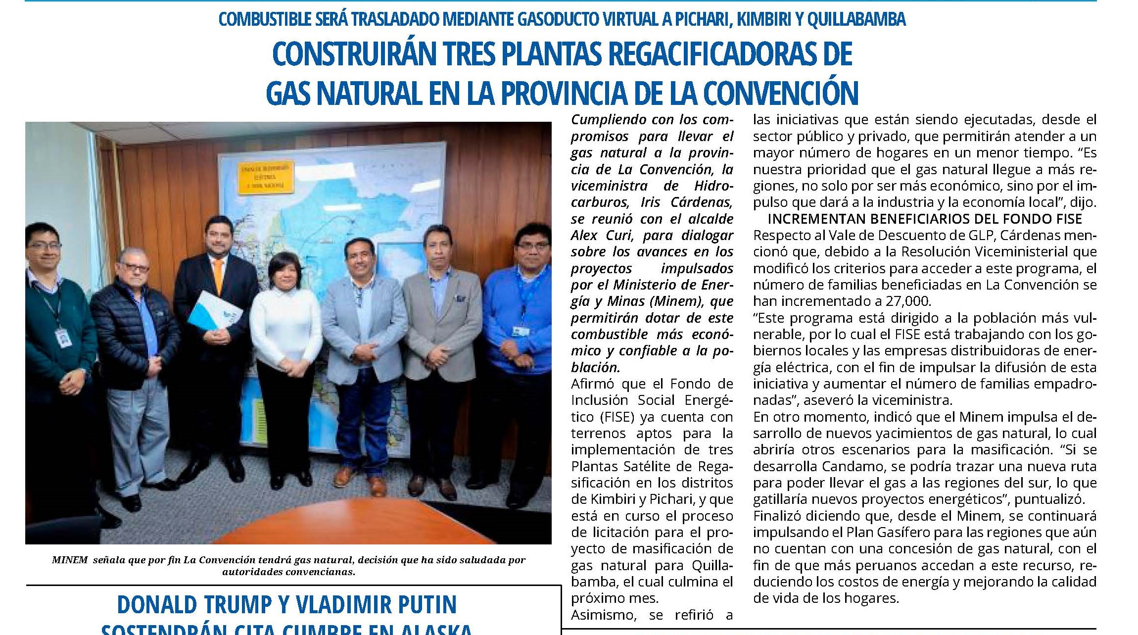 CONSTRUIRÁN 3 PLANTAS SATÉLITES DE REGASIFICACIÓN DE GAS NATURAL EN LA CONVENCIÓN