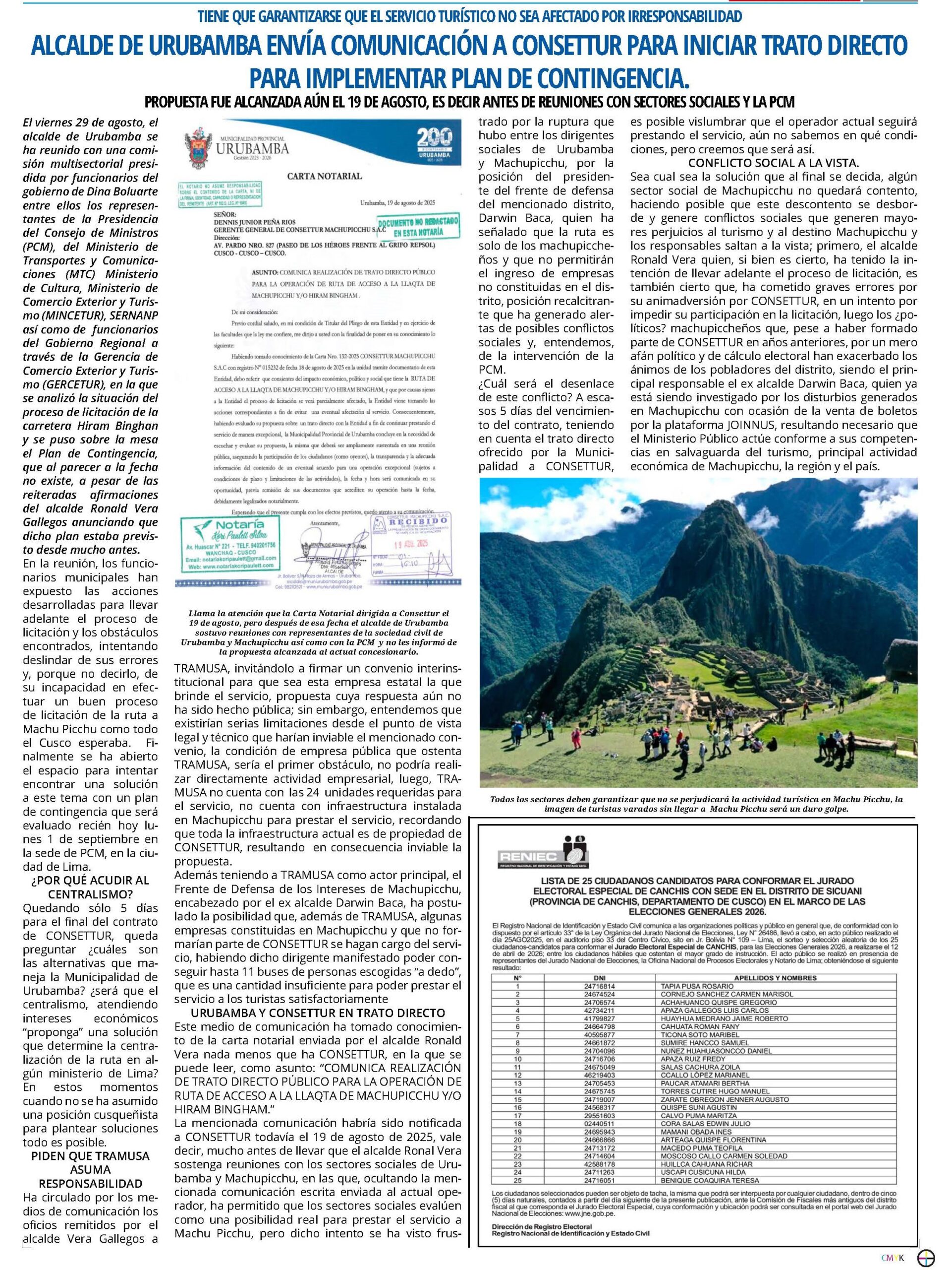 VENCE EL PLAZO DE LA CONCESIÓN A CONSETTUR
