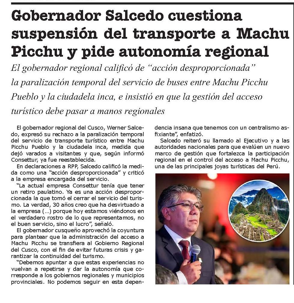 TURISTAS ESTÁN LLEGANDO CON NORMALIDAD A LA CIUDAD INCA DE MACHU PICCHU