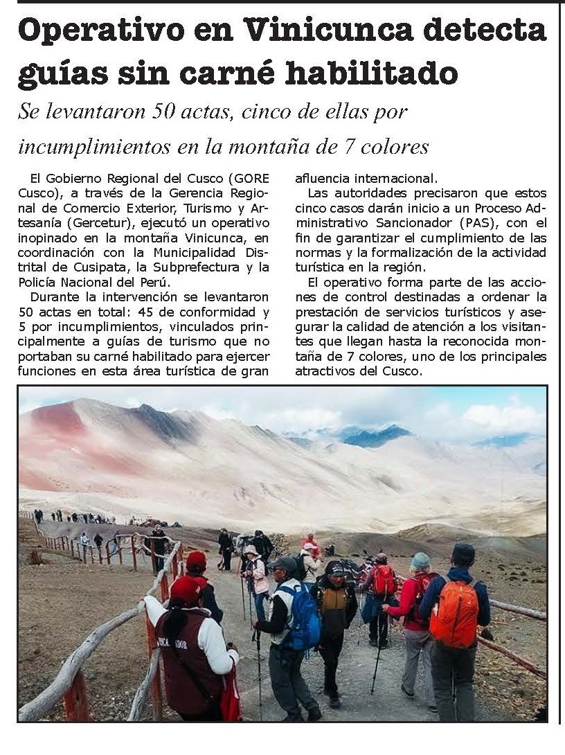 OPERATIVO EN VINICUNCA DETECTA GUÍAS SIN CARNÉ HABILITADO