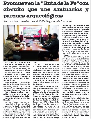 PROMUEVEN RUTA TURÍSTICA DE LA FE