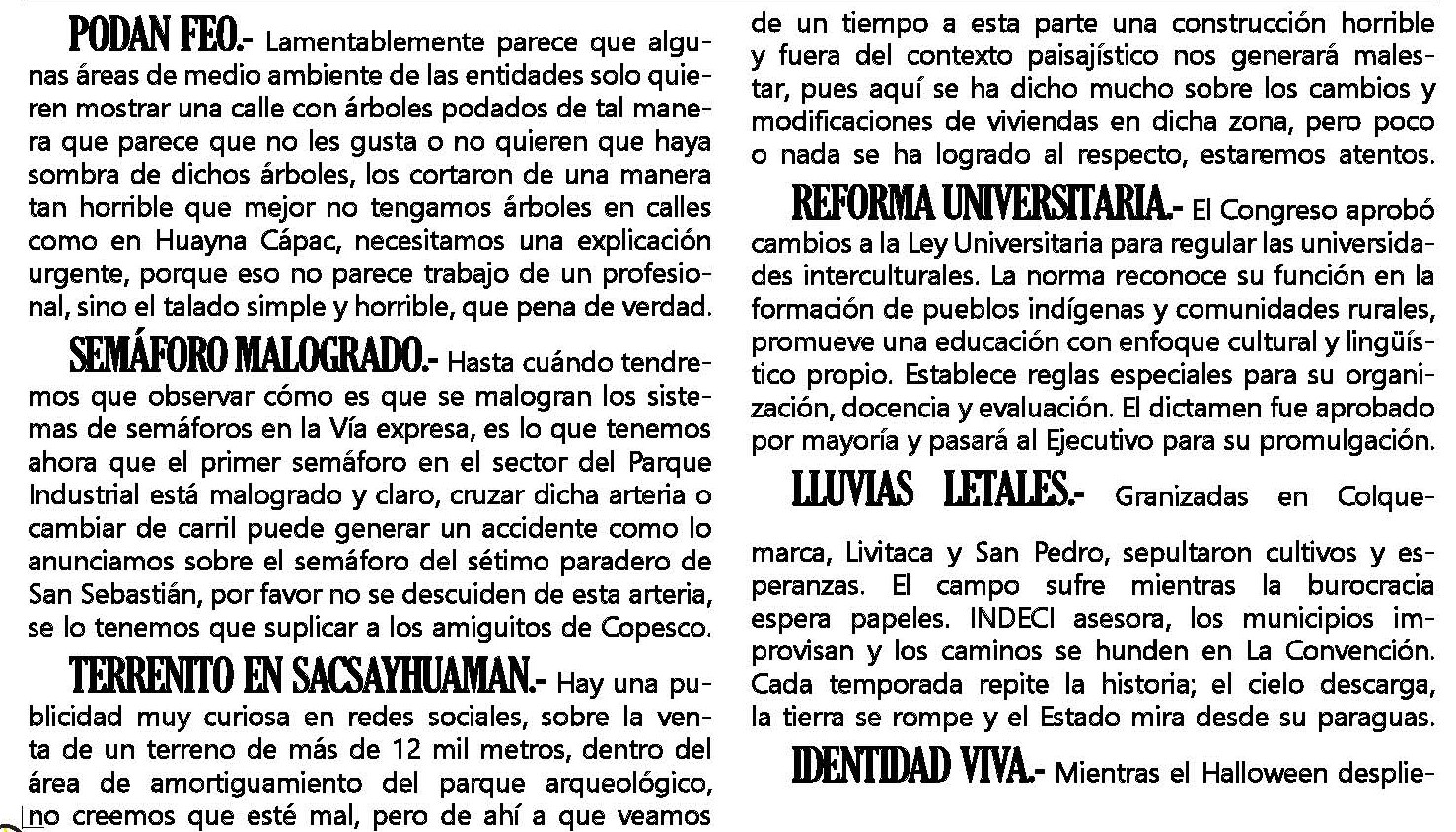 TERRENITO EN SACSAYHUAMÁN