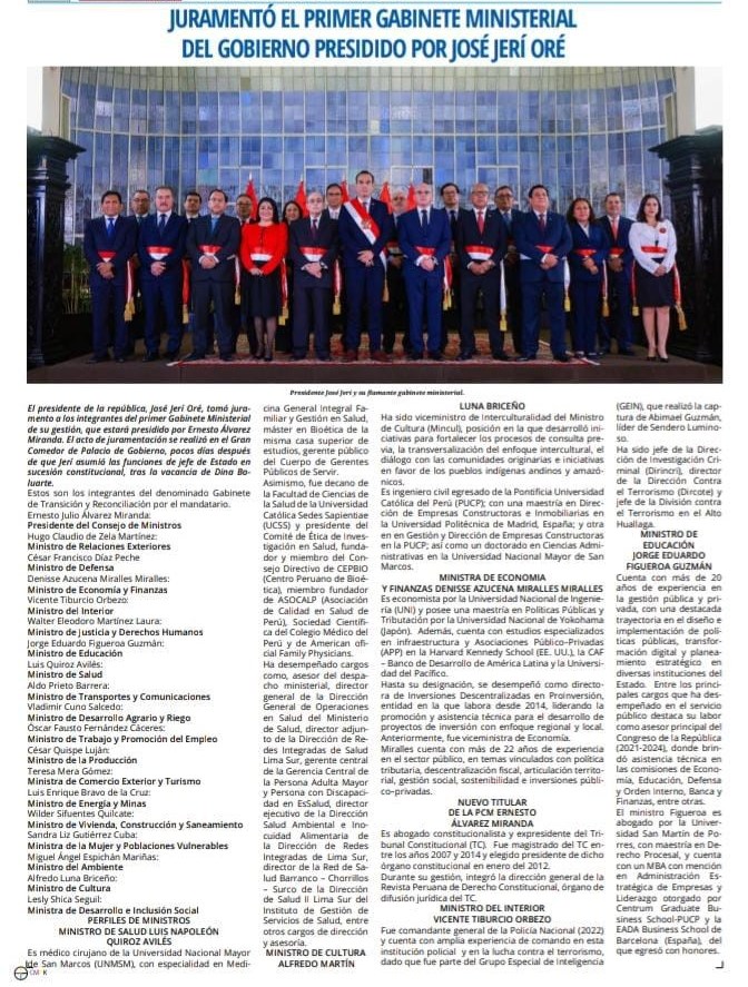 TERESA MERA GÓMEZ JURÓ COMO MINISTRA DE COMERCIO EXTERIOR Y TURISMO