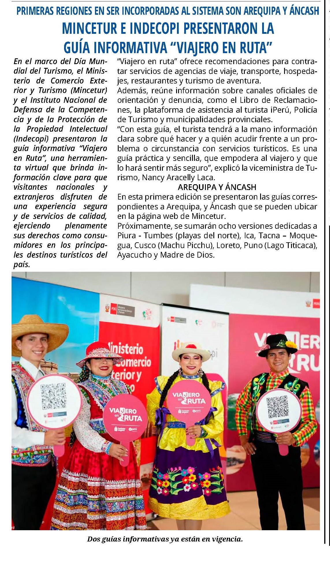 PRESENTAN LA GUÍA INFORMATIVA “VIAJERO EN RUTA”