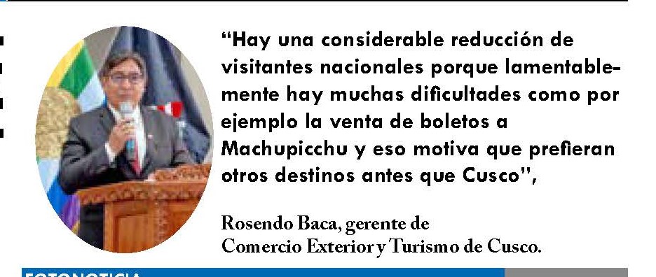 CAÍDA DE VISITAS NACIONALES POR DIFICULTADES PARA LLEGAR A MACHUPICCHU