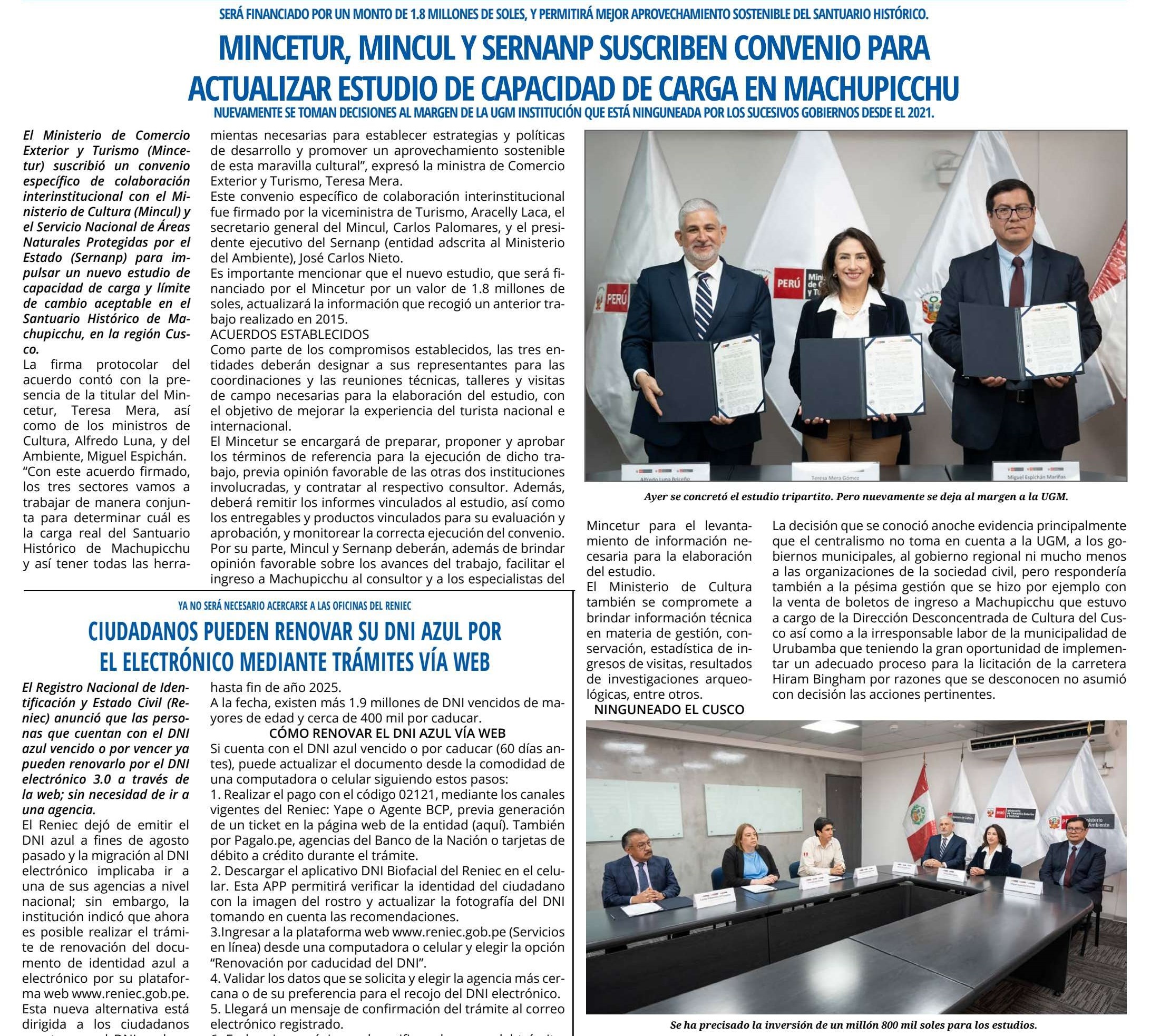 NUEVO ESTUDIO DE MACHU PICCHU