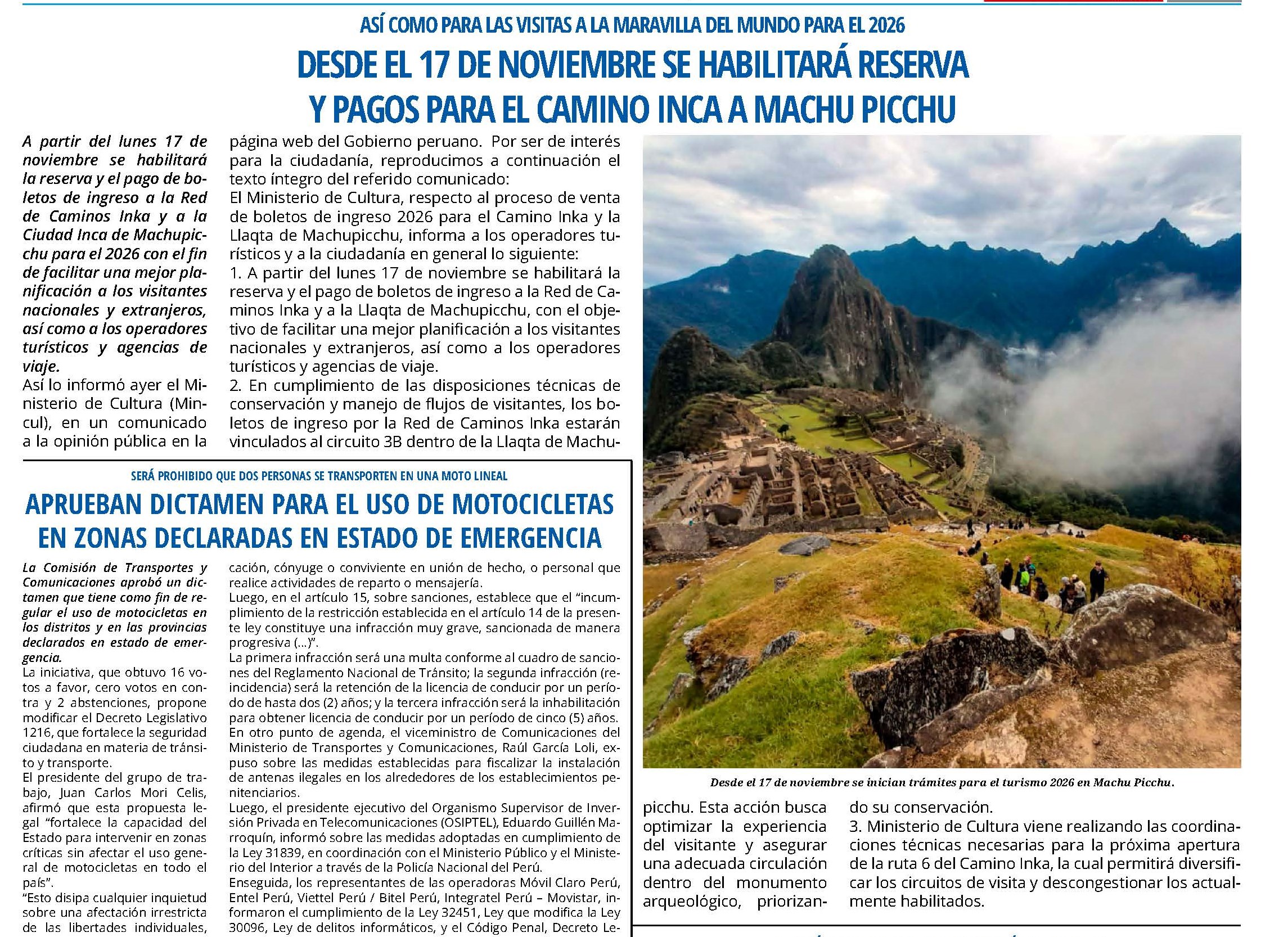 RESERVAS PARA MAPI DESDE EL 17 DE NOVIEMBRE